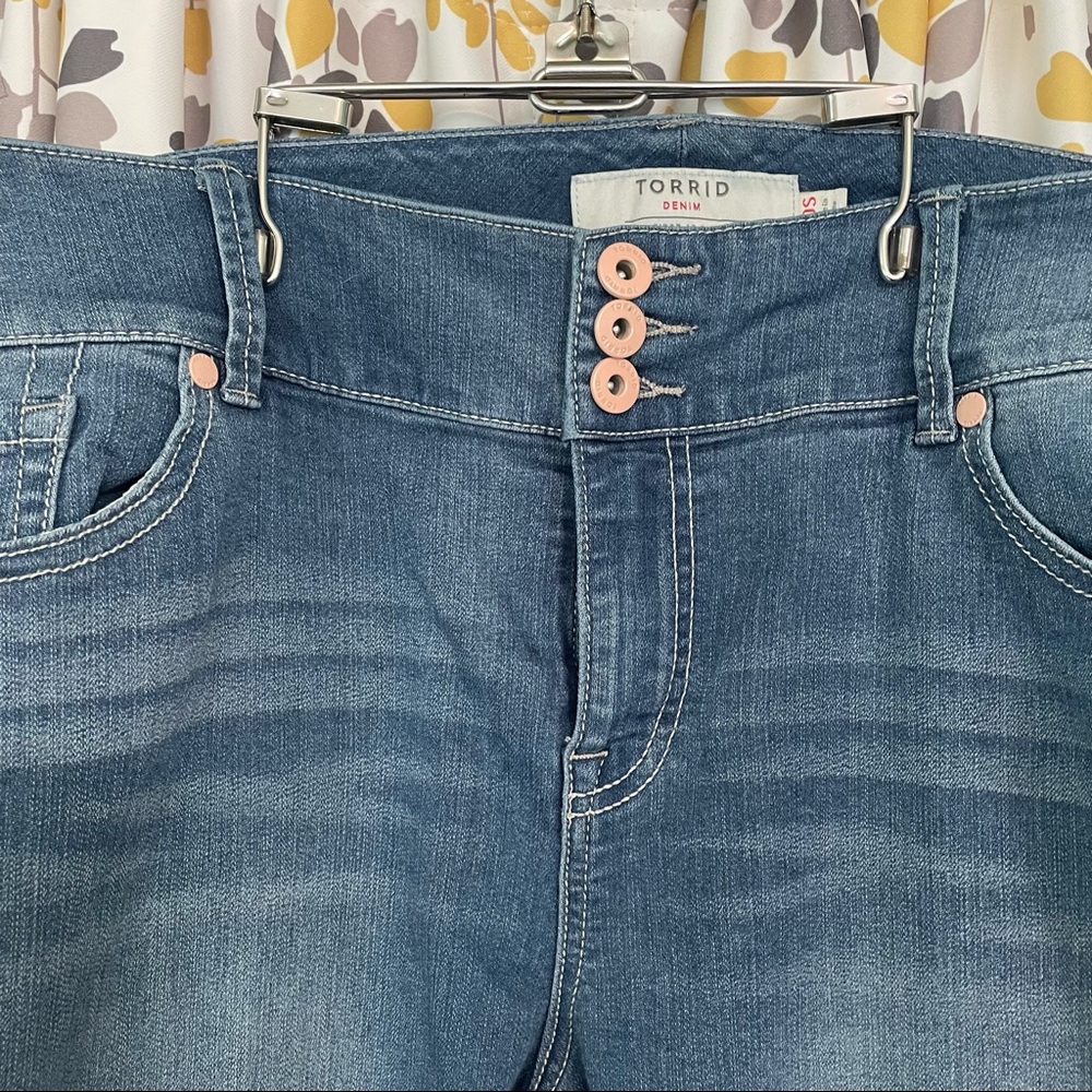 Torrid jeggings with stripe size 20 short - Picture 3 of 9